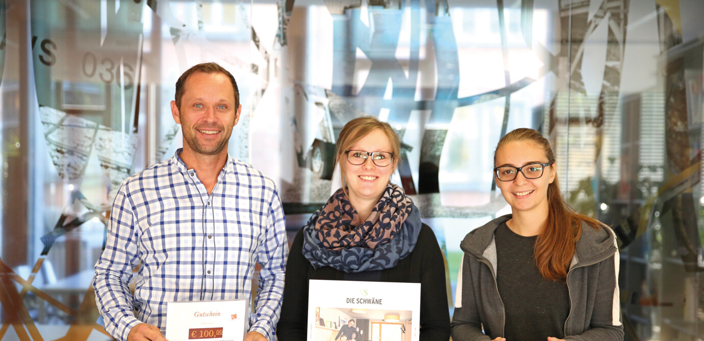 The winners from this year´s mobility prize draw. The winners from this year´s mobility prize draw.